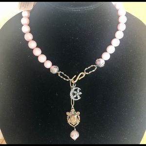 NWT Love Heals Pink Necklace